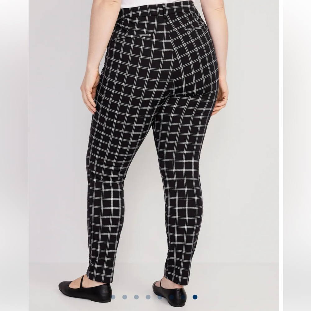 Windowpane High-Waisted Pixie Pants - image 2